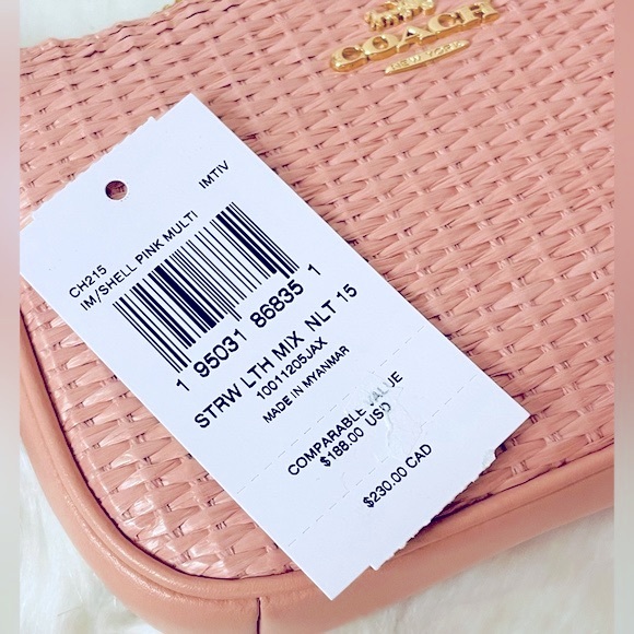 NWT Coach Nolita 15 In Straw Wristlet. - Picture 13 of 13